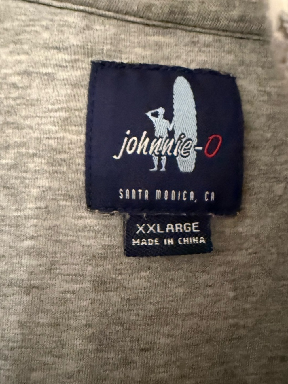 Johnnie-O Chase Full Zip Stripe Hoodie in Havana Coastal Casual Grey Lounge XXL - Picture 2 of 8